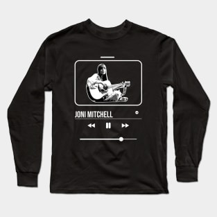 Music player | Joni mitchell | V.White Long Sleeve T-Shirt